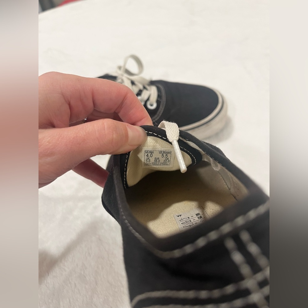 Black Vans - Picture 6 of 6